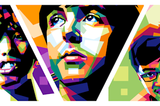 design amazing and professional wpap pop art for you