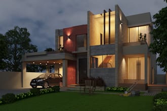 do exterior modeling rendering and planning