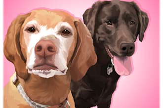 create amazing  pet vector design using adobe illustrator
