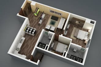 do 3d floorplan follow your request