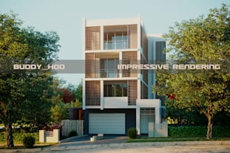 do impressive interior, exterior rendering