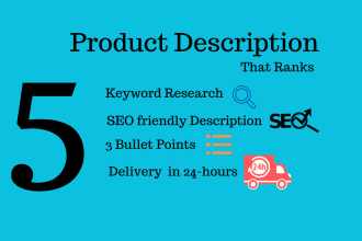 write keyword focused product description
