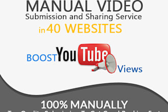do manually video upload in 40 sites