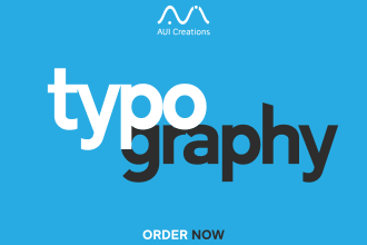 design a unique typography logo