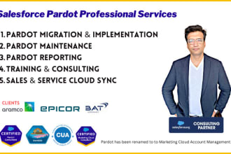 do pardot implementation and complete setup for b2b business