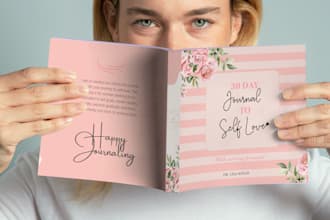design custom planner, journal, printable diary, logbook, workbook for any field