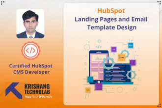 create responsive hubspot landing page and mail template