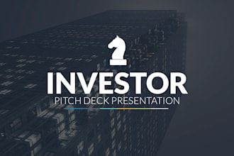 design investor deck or pitch deck
