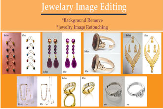 remove background and retouching from jewelry images