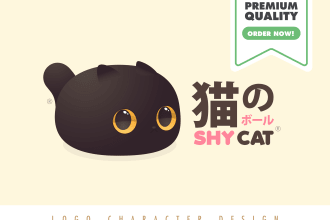 create a cute kawaii logo for your business