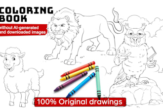 create kids coloring book and activity book for KDP