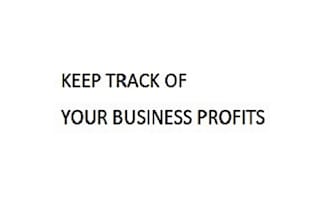provide a spreadsheet for tracking business profits