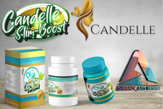 design elegant product packaging labels