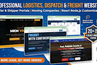 build a professional trucking dispatch, logistics, and freight broker website