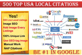 local citations and local SEO for USA website and gmb ranking
