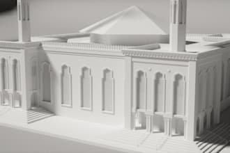 model miniature a monument in 3d