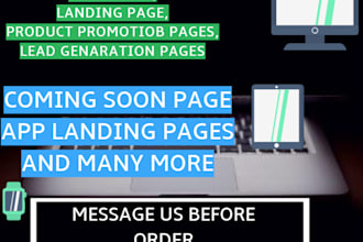 design sales pages landing pages,and lead generation pages
