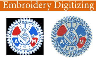 do embroidery digitizing into dst, pes file in 1 hour