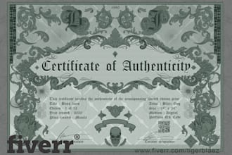 customize currency style artworks