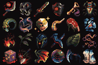 design any pixel art icon for your project