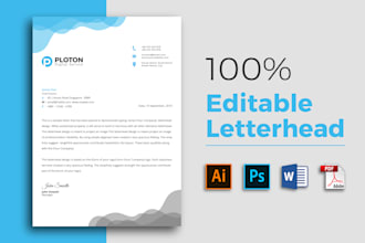 do editable letterhead design