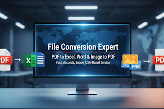 convert pdf to excel, word, and image to pdf