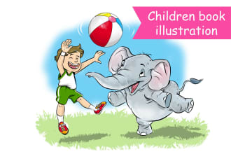 do interesting illustration for children book