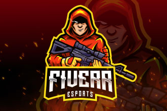 design esport avatar, gaming logo 24 hour