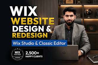 design wix website and redesign a business wix website