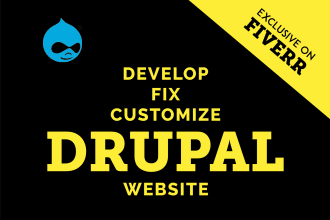 develop drupal website or fix, update drupal issues