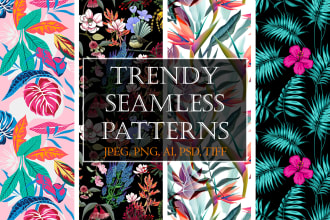 design unique seamless trendy patterns