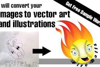 transform the images into stunning vector art and illustrations