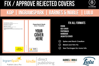 format fix resize book cover for amazon  kdp ingramspark barnes and noble lulu