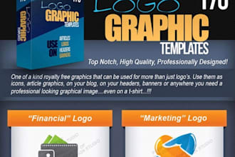 give you 176 Logo and Graphics Templates