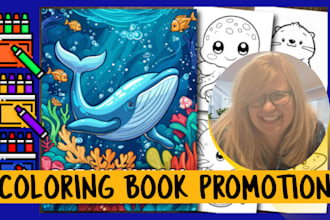 promote your activity coloring book on my verified pinterest board and on tiktok