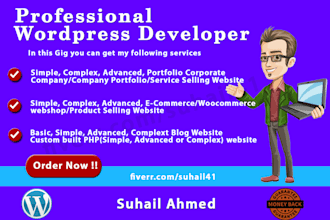 create a wordpress website