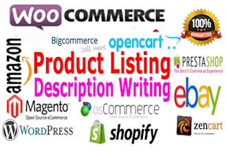 add products on amazon ebay shopify and do product SEO