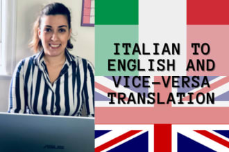 do a perfect translation italian to english and viceversa