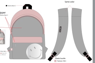 design unique print , design for backpack