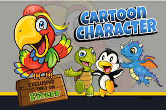 llustrate  fantastic cartoon character for you