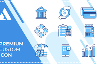 create custom vector icon for website and app