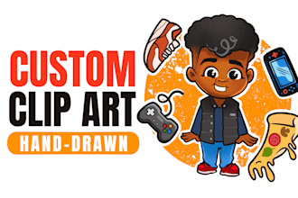 illustrate custom clip art and stickers