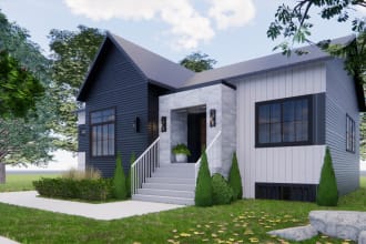 do 3d exterior design of your house