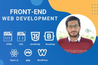 be your professional front end developer and designer