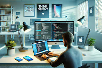 create the ios applications and fix bugs