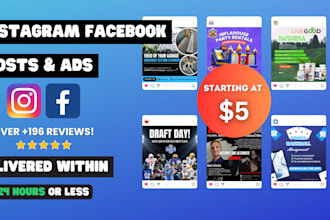 create stunning branded facebook or instagram post designs