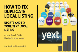 fix and update yext local citations, google maps listings