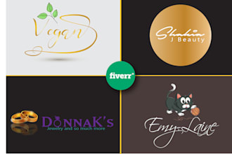 design feminine and watercolor  logo for you