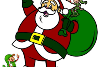 voice your radio spot or other written word as santa