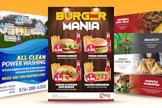 design a business flyer or leaflet for you